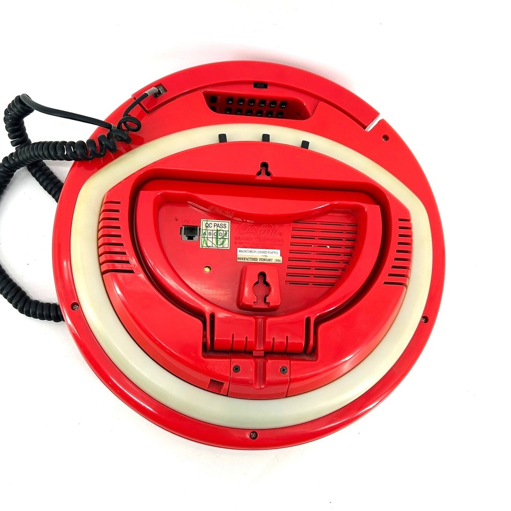 Vintage Coca-Cola Neon Light Up Button Sign Phone 1996 Red Bottle Graphic Retro - Picture 6 of 7